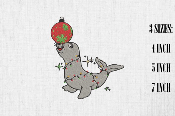 Cute Seal Happy Christmas Embroidery Review