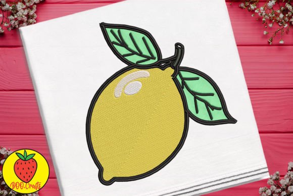 Cute Yellow Lemon Embroidery Review
