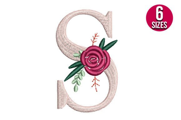 Floral Alphabet S Letter Design Review