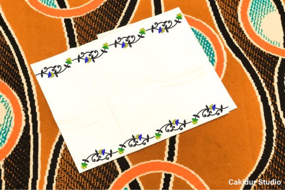 Green Blue Flower Border Review