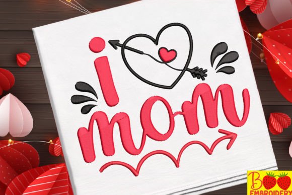I Love Mom Embroidery Review for Boutique Apparel