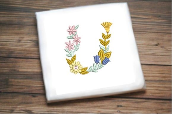 Letter U in Beautiful Flower Review for Gift Creators