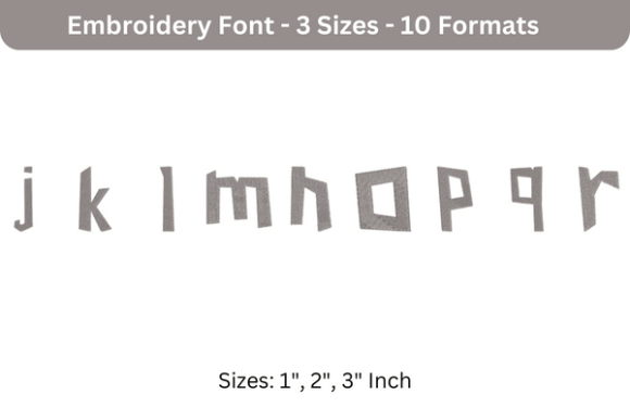 Paper Cuts Font Lower Case J to R Review