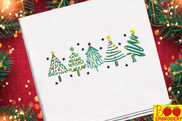 Pine Tree Christmas Embroidery Review